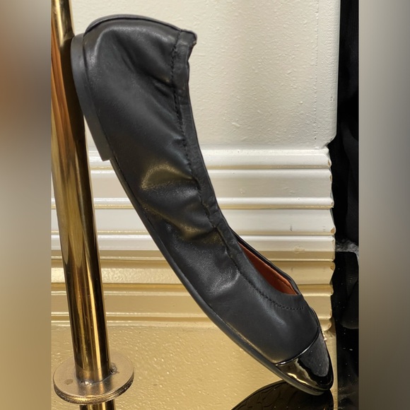 COACH BONNIE BALLET BLACK LEATHER PATENT CAP TOE 7.5 NEW WITHOUT TAGS - Picture 11 of 11